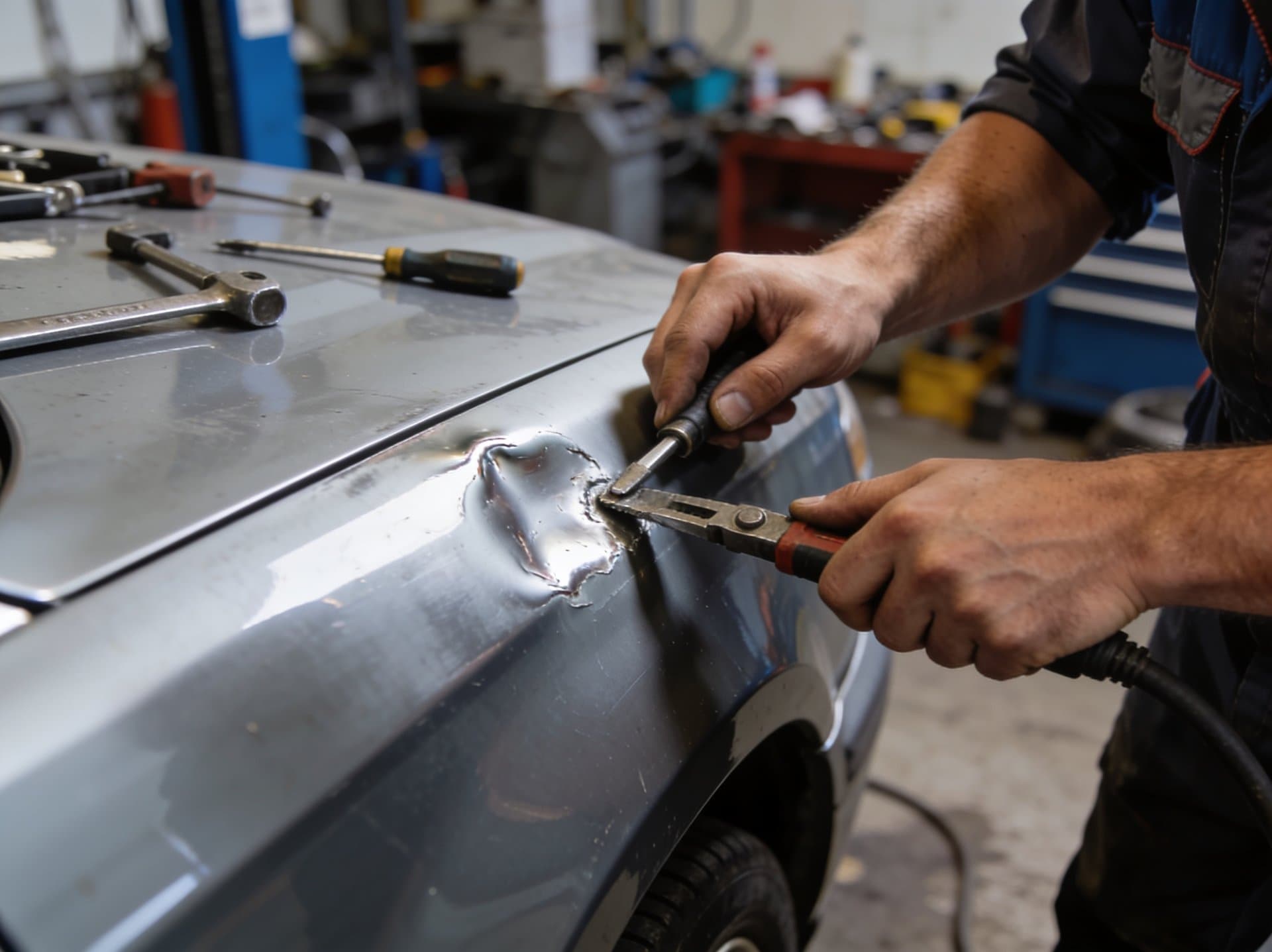 Reparación de abolladuras y golpes en coches en Vilanova de Arousa